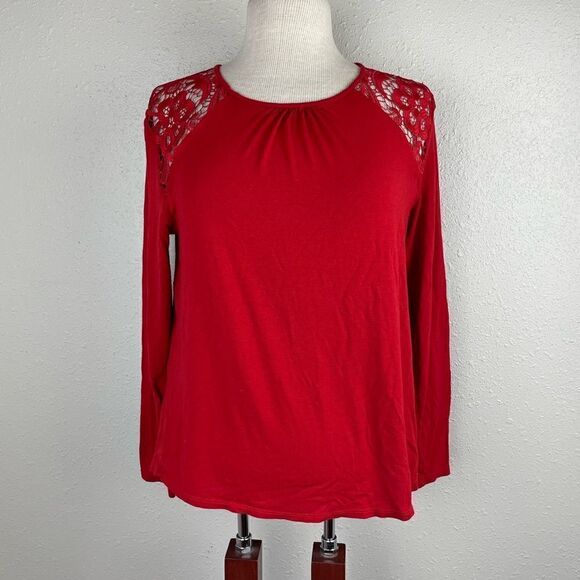 H&M Tops - H&M Long Sleeve Red Top Size L